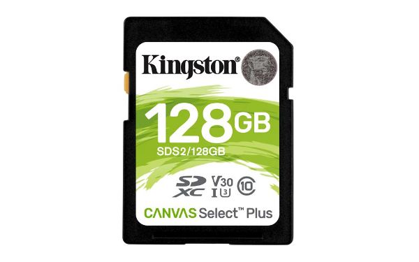 Εικόνα της Κάρτα Μνήμης SDXC Kingston Canvas Select Plus 128GB C10 UHS-I U3 V30