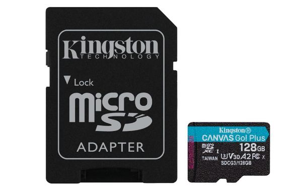 Εικόνα της Κάρτα Μνήμης MicroSDXC Kingston CANVAS GO! Plus 128GB U3 V30